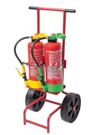 Trolley Suitable for 2pcs Fire Extinguishers