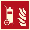 Illumination sign Trolley Extinguisher 21x21 ΕΧ207 Class C (ISO) Class B (AENOR)
