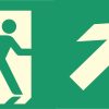 Illumination Sign right exit stair up 32x16 ΕΧ261 Class C (ISO)