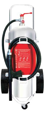 Trolley Fire Extinguisher 25Lt Foam St.Steel
