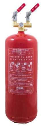 Fire Extinguisher 12Kg Dry Powder Local Appl. Double Outlet - Image 2