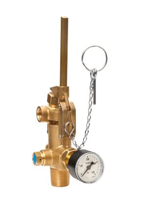 Valve for IG541/IG55 Permanent Systems with gauge