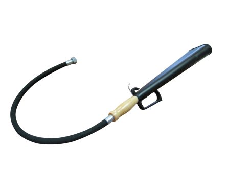 Discharge hose with horn