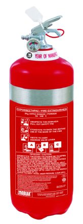 Fire Extinguisher 2Kg Dry Powder St.Steel