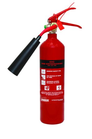 Fire Extinguisher 2Kg CO2 (BSI KITEMARK) with Alum. Cylinder