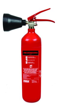 Front Outlet Fire Extinguisher 2Kg CO2 (BSI KITEMARK)