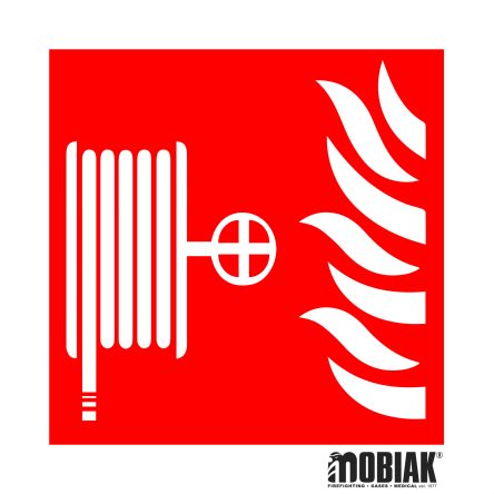 Фосфоресциращ указателен знак "Вътрешен пожарен кран" 15 x 15 см