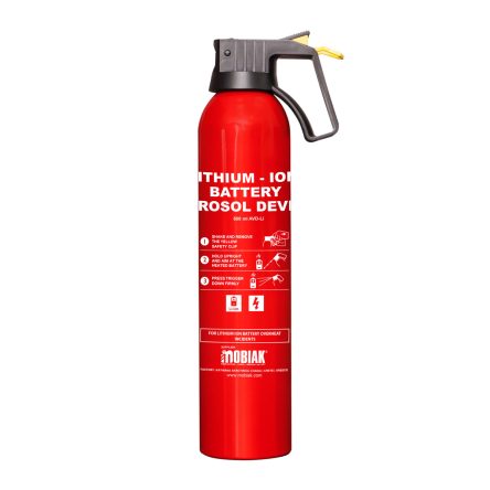 Aerosol type extinguisher for Li-Ion batteries fire