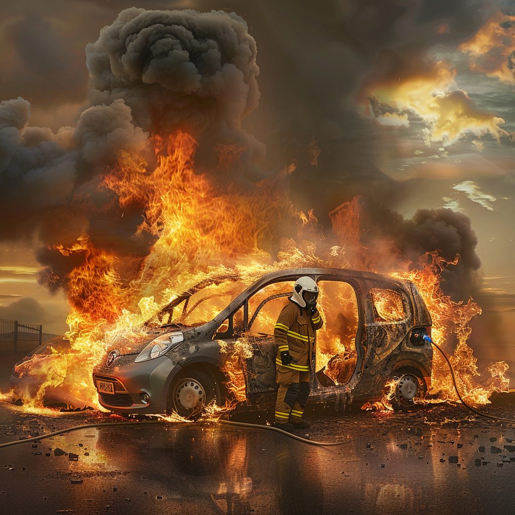 burningelectrivehicle 1