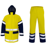 Anti-static raincoat resistant to chemicals